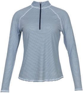 JoFit Womens Printed UV Mock Long Sleeve Golf Top - Blue, Size: Large