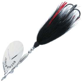 Joe Bucher Outdoors Tin-Buck Buchertail Spinner - 7-1/2" - Black Red Nickel