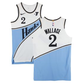 Keaton Wallace Atlanta Hawks Game-Used #2 White Nike City Edition Jersey vs. Minnesota Timberwolves on December 23, 2025 - Size 48+4