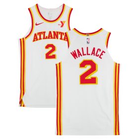 Keaton Wallace Atlanta Hawks Game-Used #2 White Nike Jersey vs. Orlando Magic on April 13, 2025 - Size 48+4