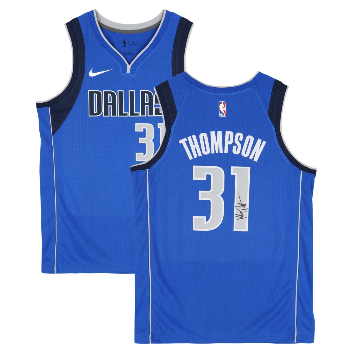 Klay Thompson Dallas Mavericks Autographed Blue Nike Icon Edition Swingman Jersey