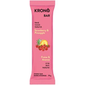 Krono Nutrition Energy Bars - Box of 12 Strawberry + Pineapple, One Size
