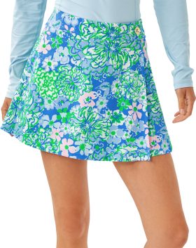 Lilly Pulitzer Womens Luxletic Latitude High Rise 15 Inch Golf Skort - Blue, Size: 2