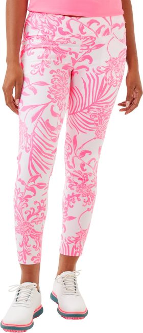 Lilly Pulitzer Womens UPF 50+ Luxletic 28 Inch Corso Golf Pants - Pink, Size: 6