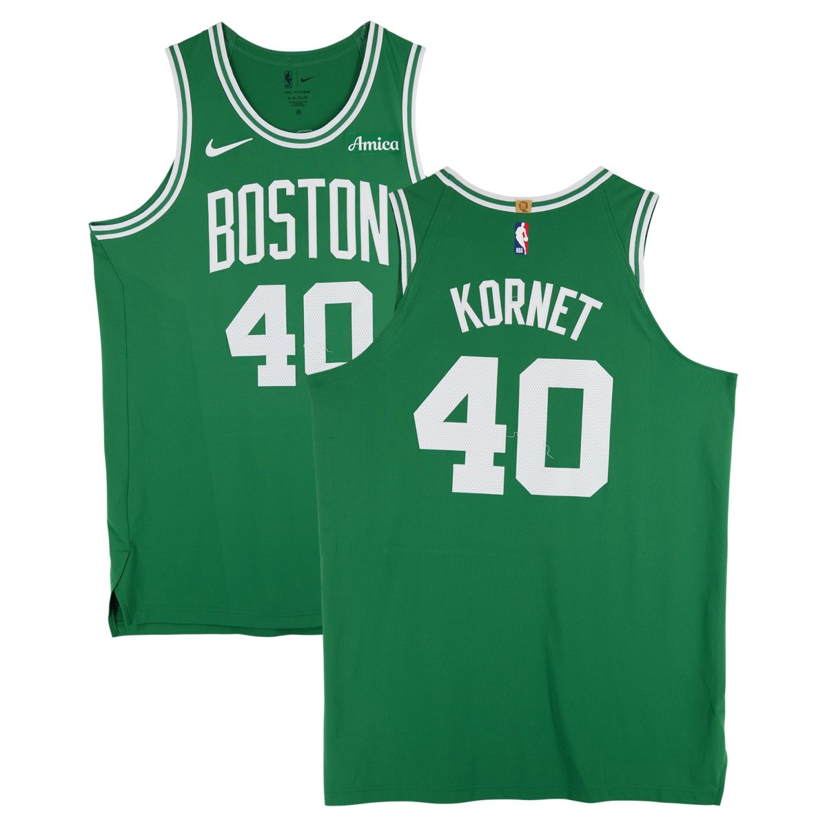 Luke Kornet Boston Celtics Game-Used #40 Kelly Green Nike Jersey vs. Orlando Magic on April 23, 2025 - Round 1 Game 2 - Size 54+4