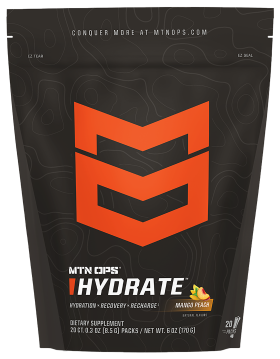 MTN OPS Hydrate Mango Peach Drink Mix - 6.1 oz. - 20 Servings