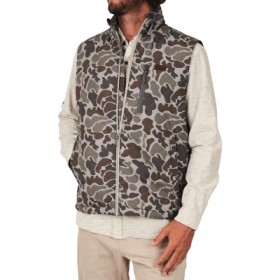 Marsh Wear Barnwell Puff Vest for Men - Dark Green Mallard Camo - S