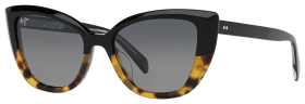 Maui Jim Blossom Glass Polarized Sunglasses for Ladies - Black/Tokyo Tortoise/Gray