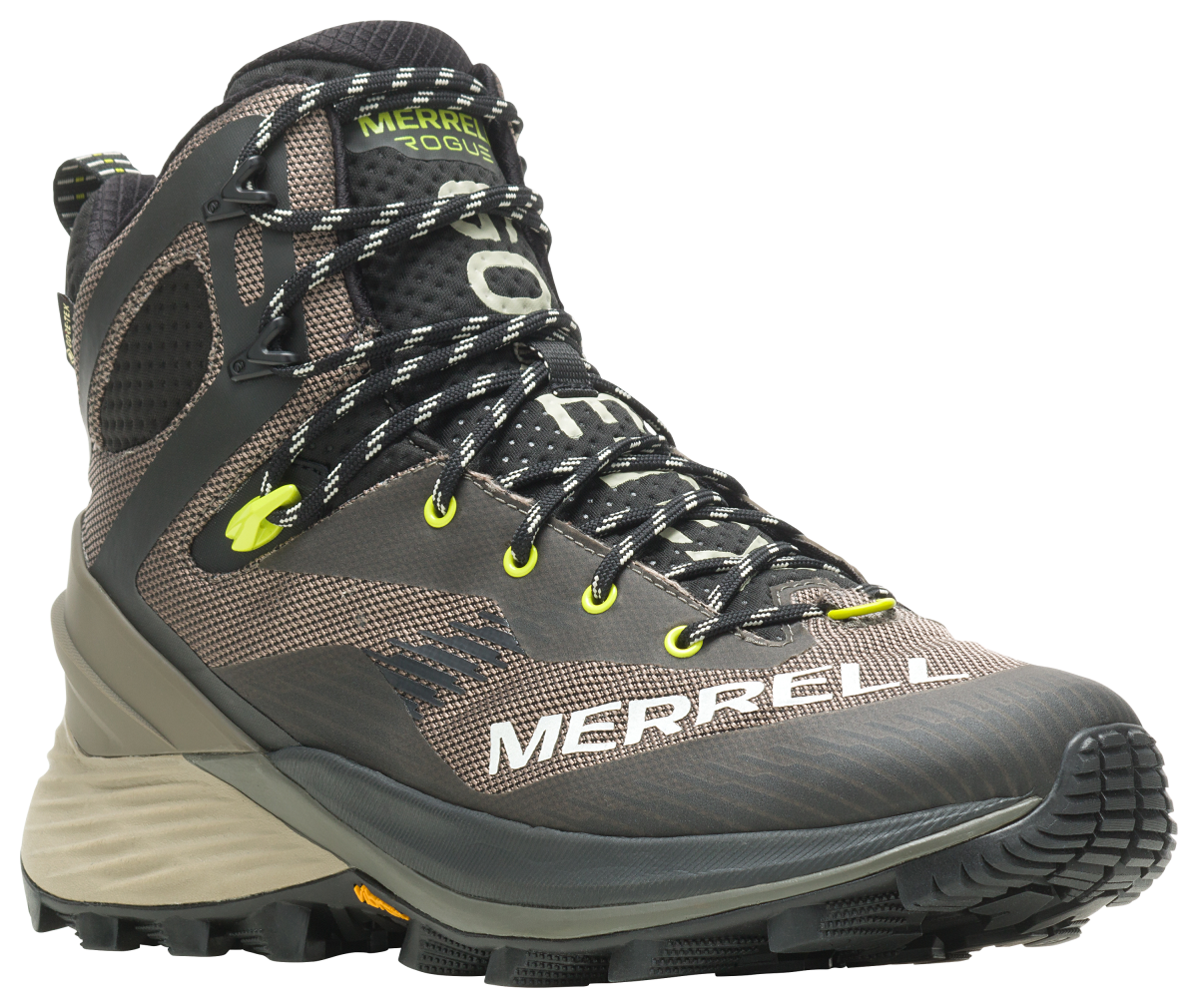 Merrell Rogue Mid GTX Waterproof Hiking Boots for Men - Boulder - 10.5M