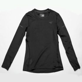 Mizuno Breath Thermo Long Sleeve Women's Running Apparel Black, Size XS