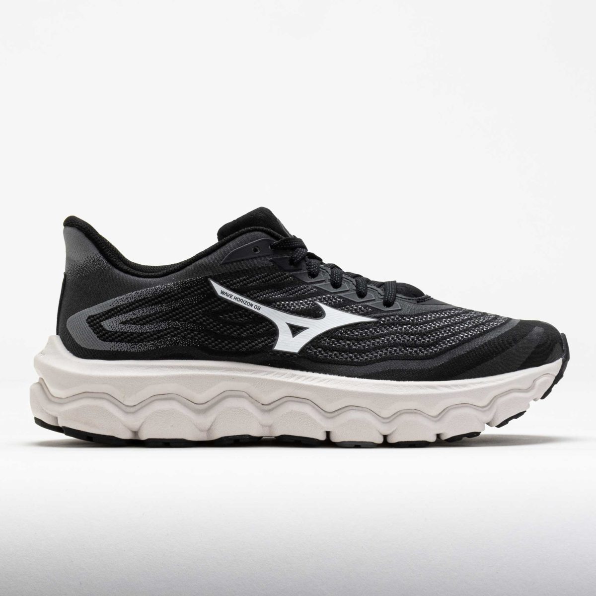 Mizuno Wave Horizon 8 Men's Running Shoes Black/White Size 10.5 Width EE - Wide