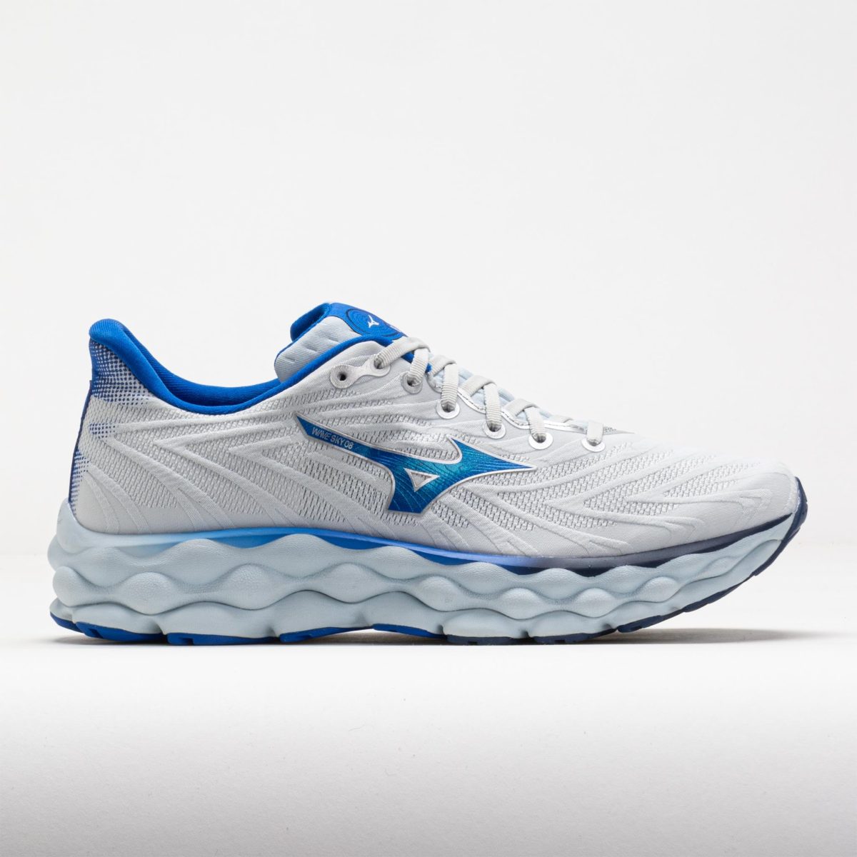 Mizuno Wave Sky 8 Men's Running Shoes Plein Air/Laser Blue Size 11.5 Width EE - Wide