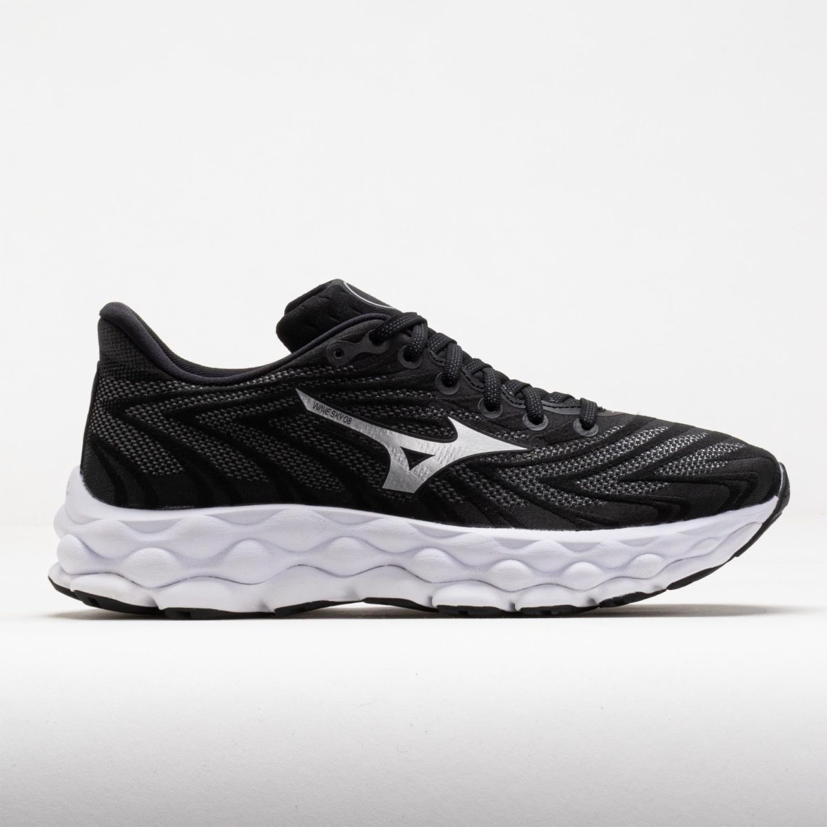 Mizuno Wave Sky 8 Women's Running Shoes Black/Silver Size 8.5 Width B - Medium
