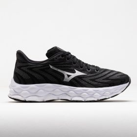 Mizuno Wave Sky 8 Women's Running Shoes Black/Silver Size 8.5 Width B - Medium