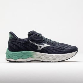 Mizuno Wave Sky 8 Women's Running Shoes India Ink/Silver Size 9.5 Width B - Medium