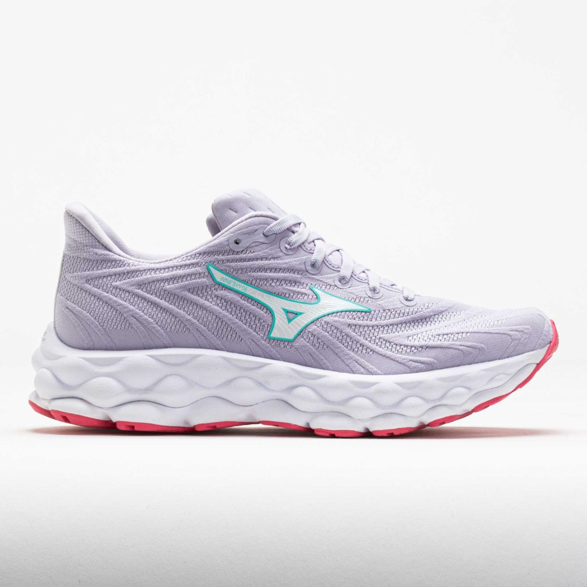 Mizuno Wave Sky 8 Women's Running Shoes Thistle/White Size 9.5 Width B - Medium