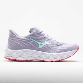 Mizuno Wave Sky 8 Women's Running Shoes Thistle/White Size 9.5 Width B - Medium