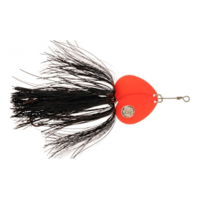 Musky Mayhem Tackle Double Showgirl Spinner - 7-1/2'' - Black/Orange