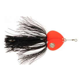 Musky Mayhem Tackle Double Showgirl Spinner - 7-1/2'' - Black/Orange