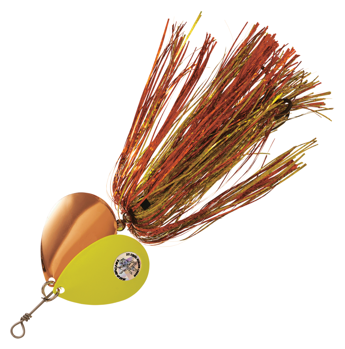 Musky Mayhem Tackle Double Showgirl Spinner - 7-1/2'' - Candy Corn
