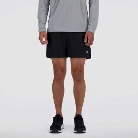 New Balance AC Lined Short 5" Men's Running Apparel Black, Size XL
