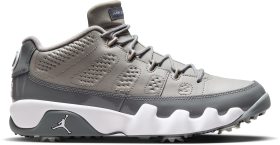Nike Air Jordan 9 G NRG Golf Shoes - Medium Grey/White/Cool Grey - 9 - MEDIUM