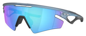 Oakley Sphaera Slash OO9499 Prizm Grey Mirror Polarized Sunglasses - Matte Transparent Stonewash/Prizm Sapphire Mirror