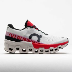 On Cloudmonster 2 Women's Running Shoes Ivory/Red Size 9.5 Width B - Medium