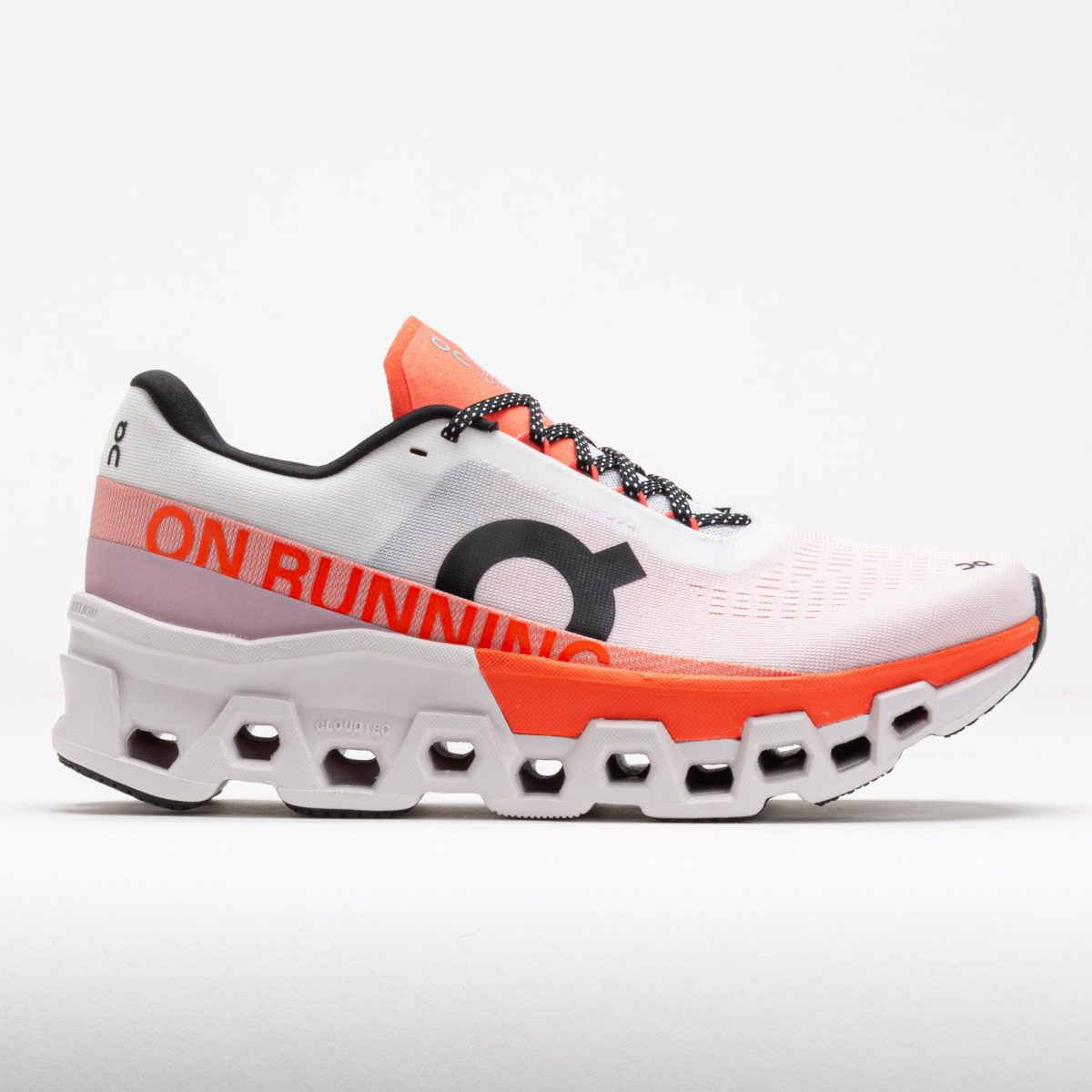 On Cloudmonster 2 Women's Running Shoes White/Flame Size 9 Width B - Medium