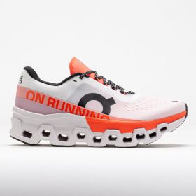 On Cloudmonster 2 Women's Running Shoes White/Flame Size 9 Width B - Medium
