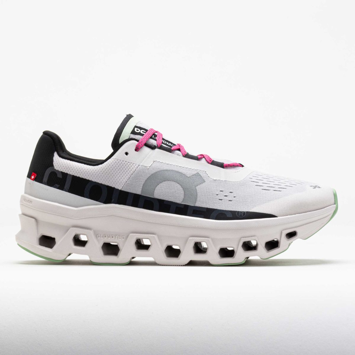 On Cloudmonster Men's Running Shoes Frost/Black Size 8.5 Width D - Medium