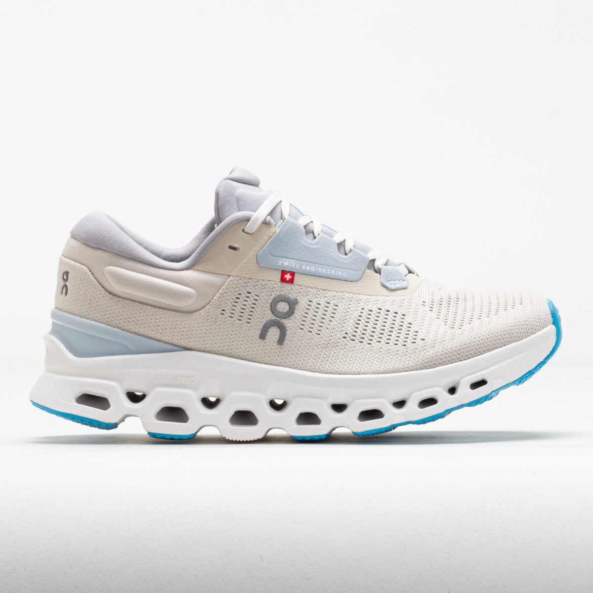 On Cloudstratus 3 Women's Running Shoes Cream/Arctic Size 9.5 Width B - Medium