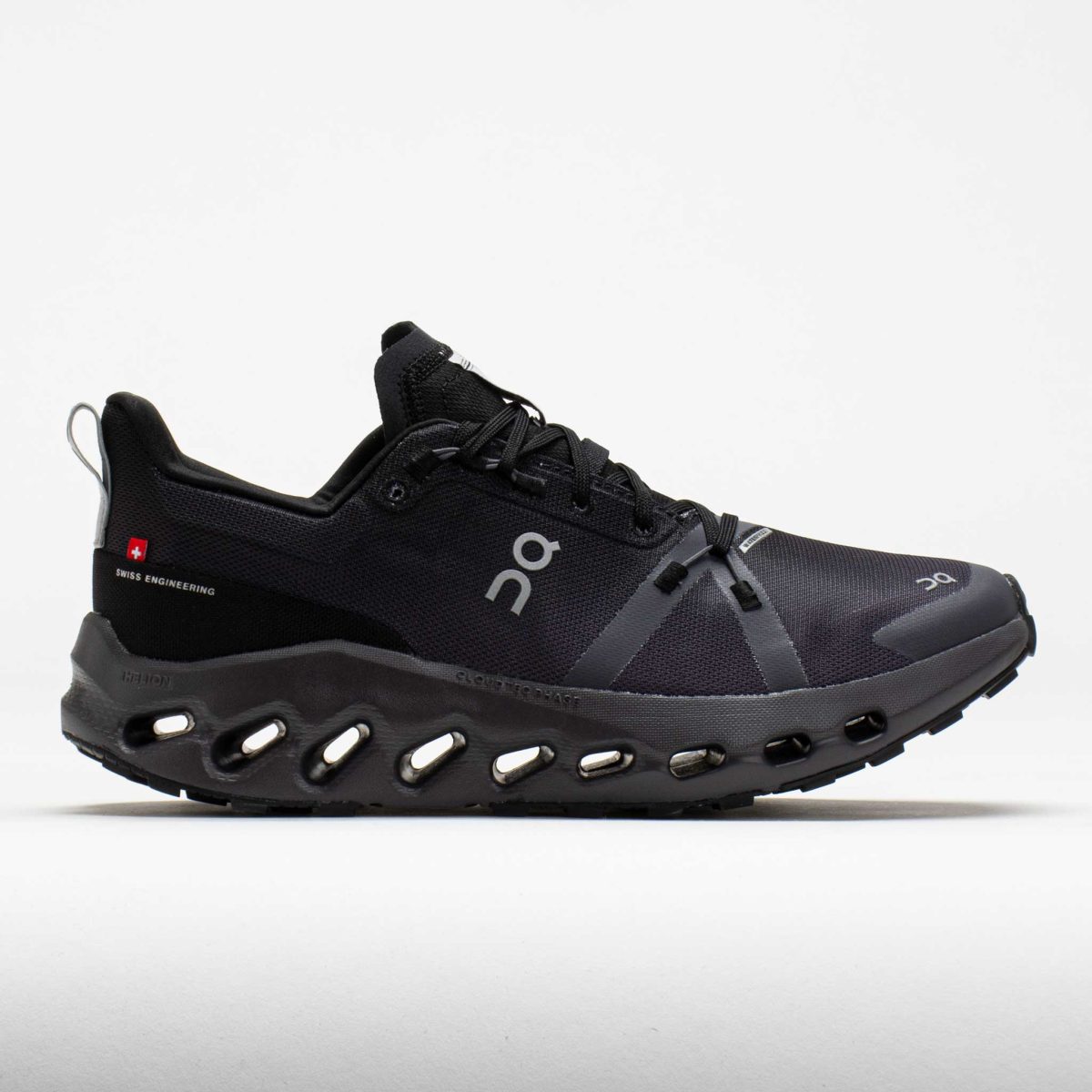 On Cloudsurfer Trail Waterproof Men's Trail Running Shoes Black/Eclipse Size 9 Width D - Medium