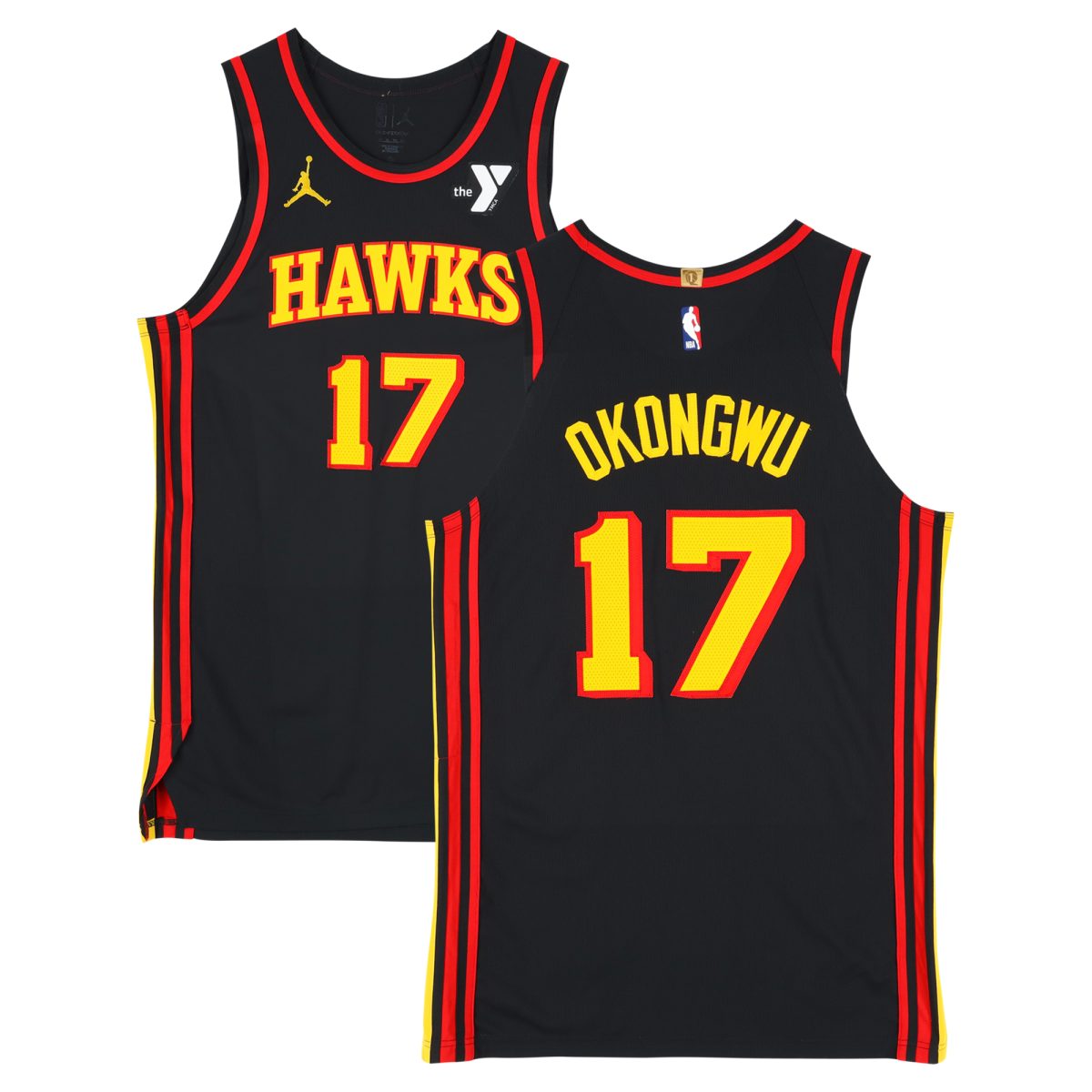 Onyeka Okongwu Atlanta Hawks Game-Used #17 Black Jordan Brand Jersey vs. Washington Wizards on November 15, 2024 - Size 50+4