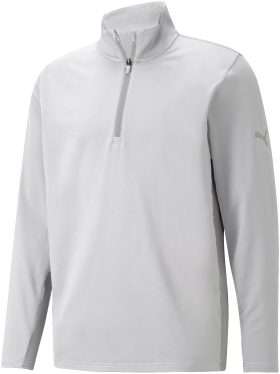 PUMA Gamer Men's Golf Quarter Zip Pullover - Grey, Size: Large