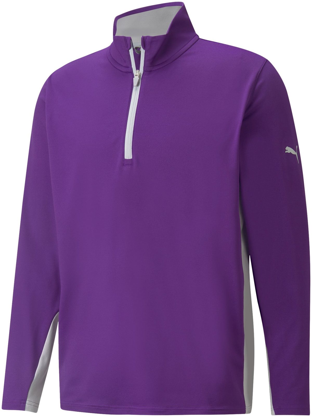 PUMA Gamer Men's Golf Quarter Zip Pullover - Purple, Size: Large