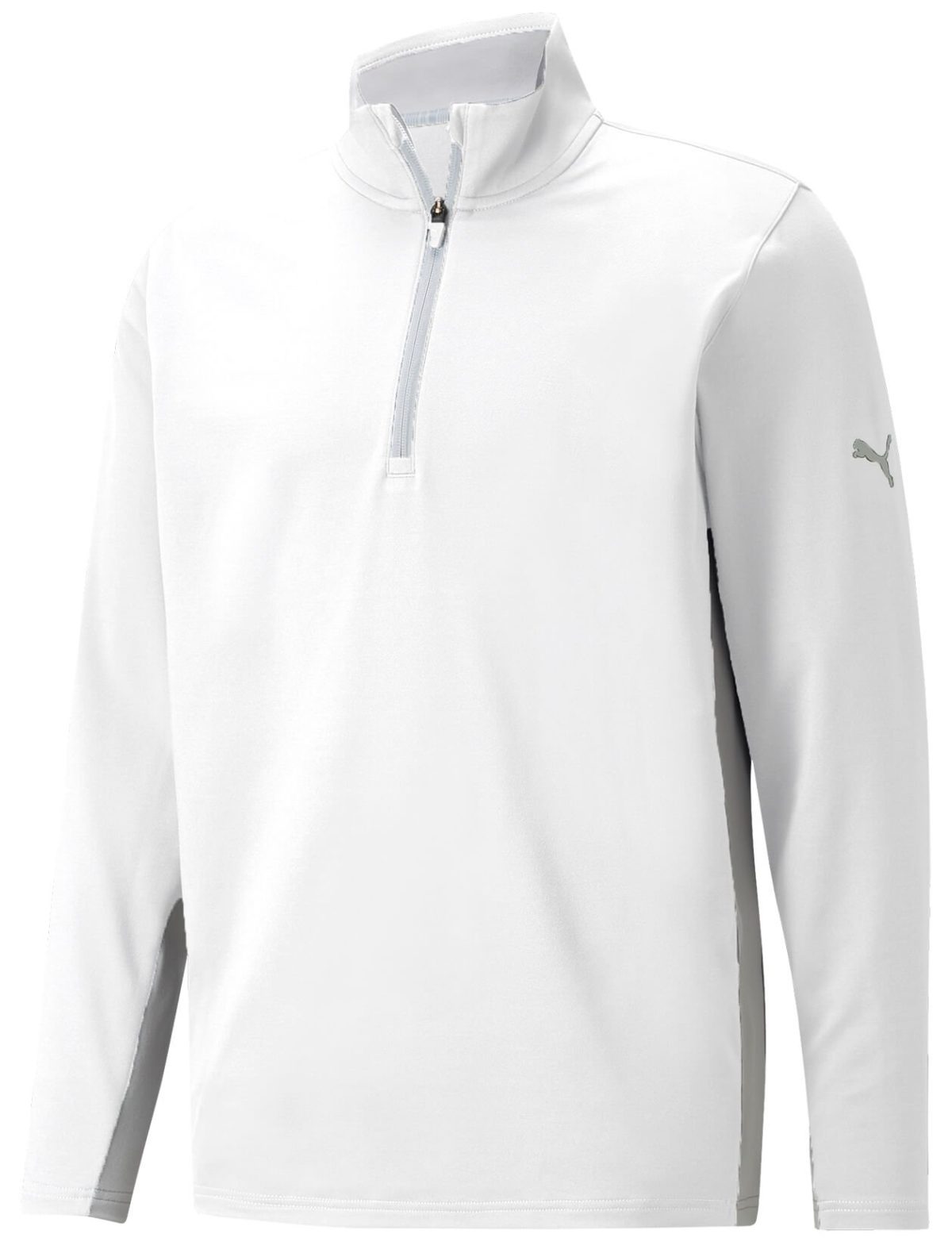 PUMA Gamer Men's Golf Quarter Zip Pullover - White, Size: Large