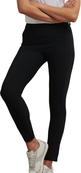 Peter Millar Womens Bingham High Stretch Ankle Golf Pants - Black, Size: Large
