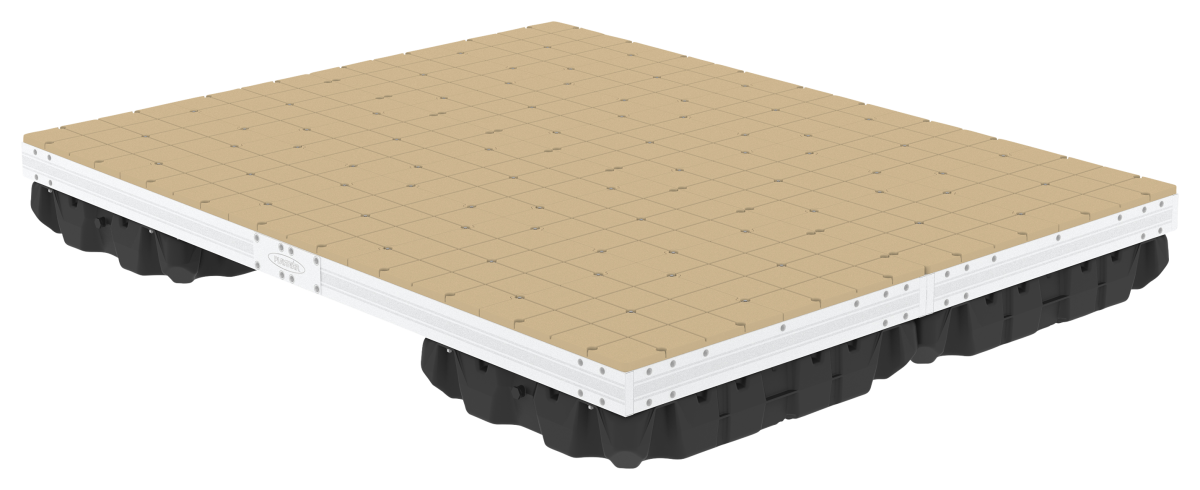 PlayStar Aluminum Floating Swim Raft with Resin Top - Raft w/o Ladder