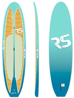 RAVE Sports Shoreline Caribbean Series SS110 SUP Stand-Up Paddleboard - Caribbean Blue