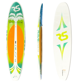 RAVE Sports Shoreline Palm Series SS110 SUP Stand-Up Paddleboard - Kiwi Palm