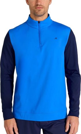 REDVANLY Parc Quarter-Zip Men's Golf Pullover - Green, Size: Small
