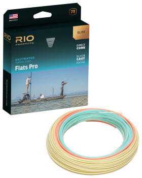 RIO Elite Flats Pro StealthTip Fly Line - Clear/Aqua/Orange/Sand - 7