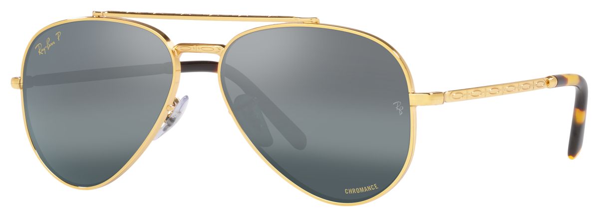 Ray-Ban New Aviator RB3625 Chromance Glass Polarized Sunglasses