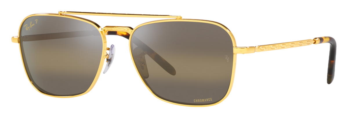 Ray-Ban New Caravan RB3636 Chromance Mirror Glass Polarized Sunglasses