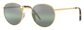 Ray-Ban New Round RB3637 Chromance Mirror Glass Polarized Sunglasses