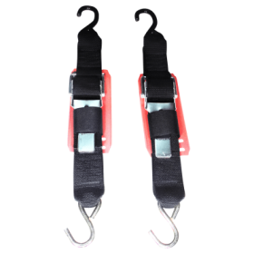 Rod Saver Paddle Buckle Trailer Tie-Down with Vinyl Pad 2-Pack