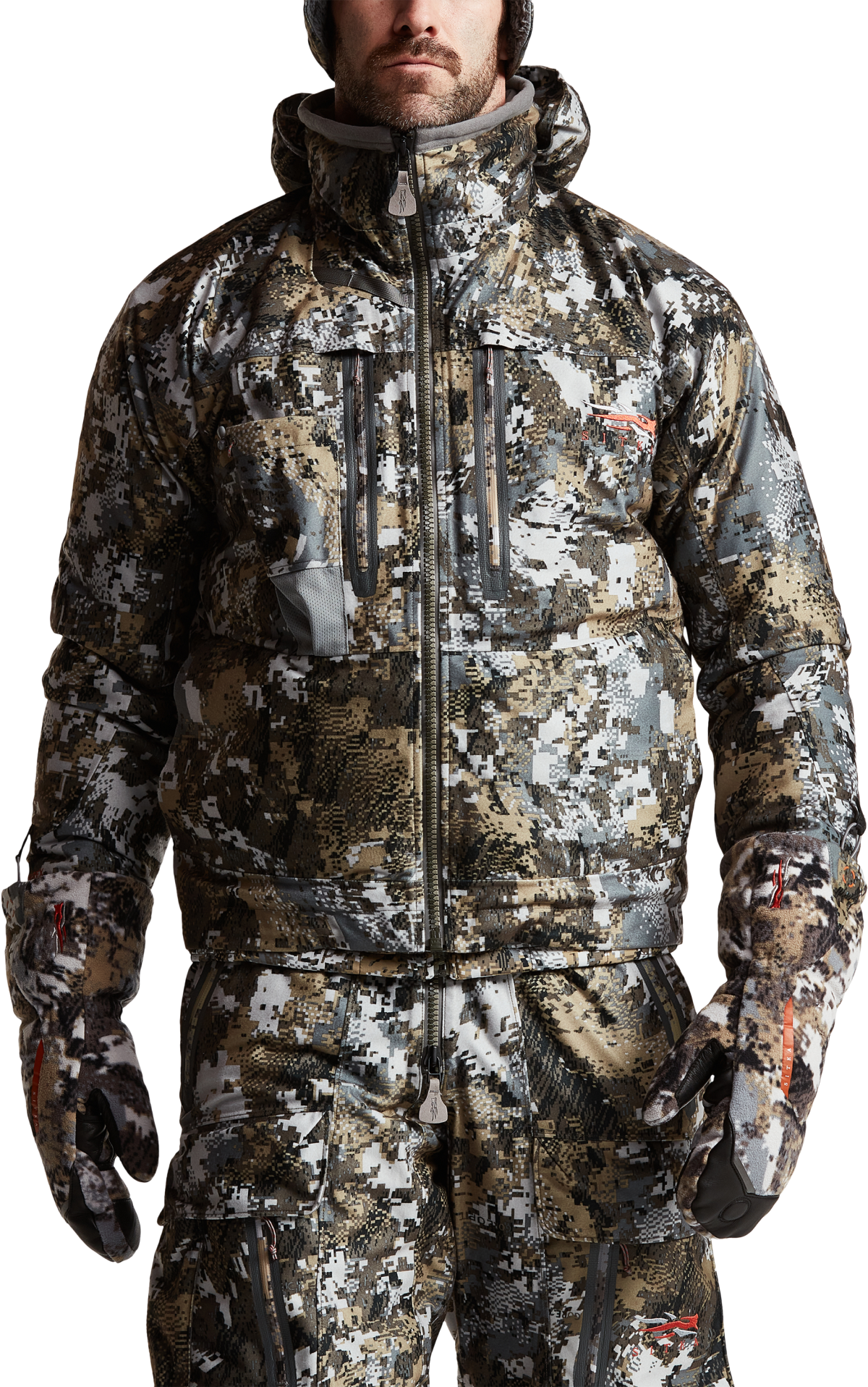 SITKA Gore Optifade Concealment Elevated II Incinerator Aerolite Jacket for Men - 2XL