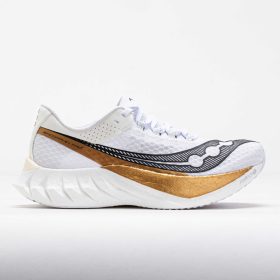 Saucony Endorphin Pro 4 Men's Running Shoes White/Gold Size 9.5 Width D - Medium