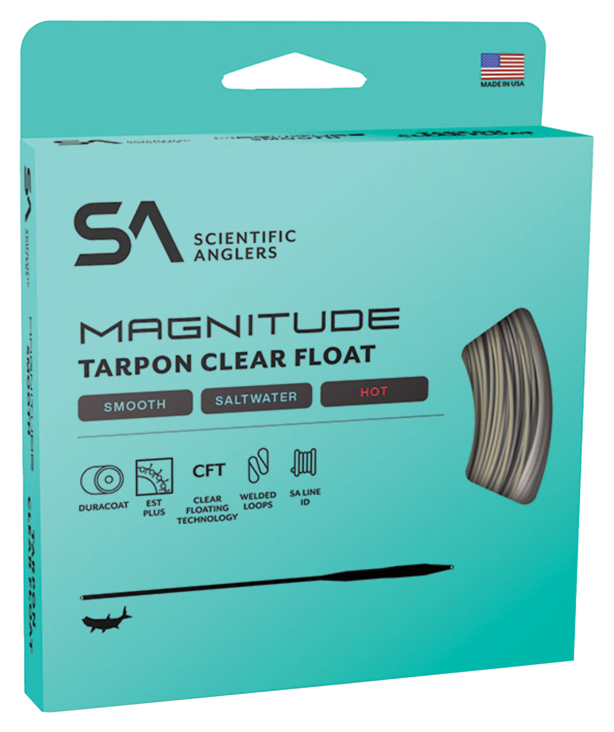 Scientific Anglers Magnitude Smooth Tarpon Fly Line - Sand/Clear - 11